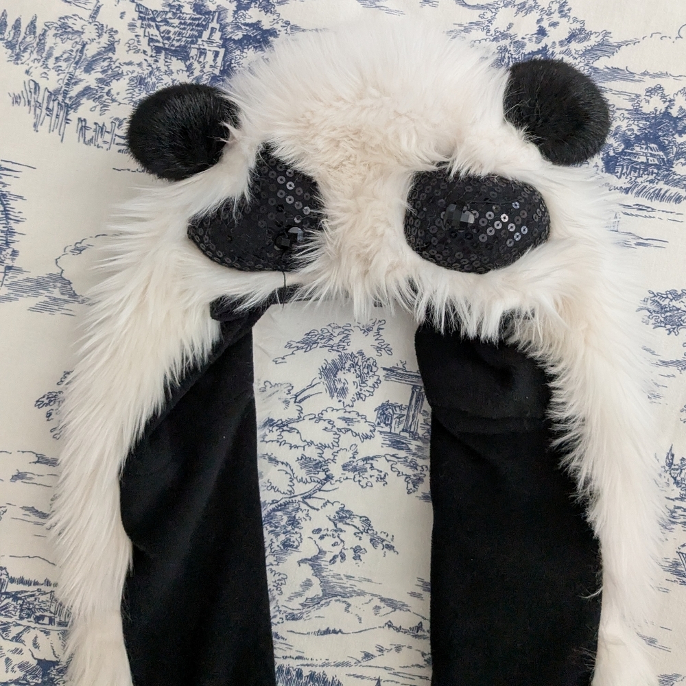Panda Faux Fur Hat from Claire's